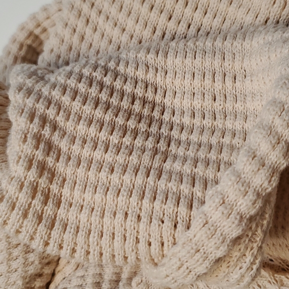 Silence + Noice open cream long sleeve cotton cardigan sweater size S - Picture 6 of 7